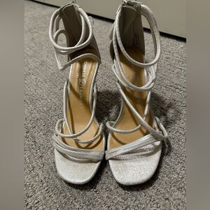 Chinese Laundry Metallic Strappy Heels